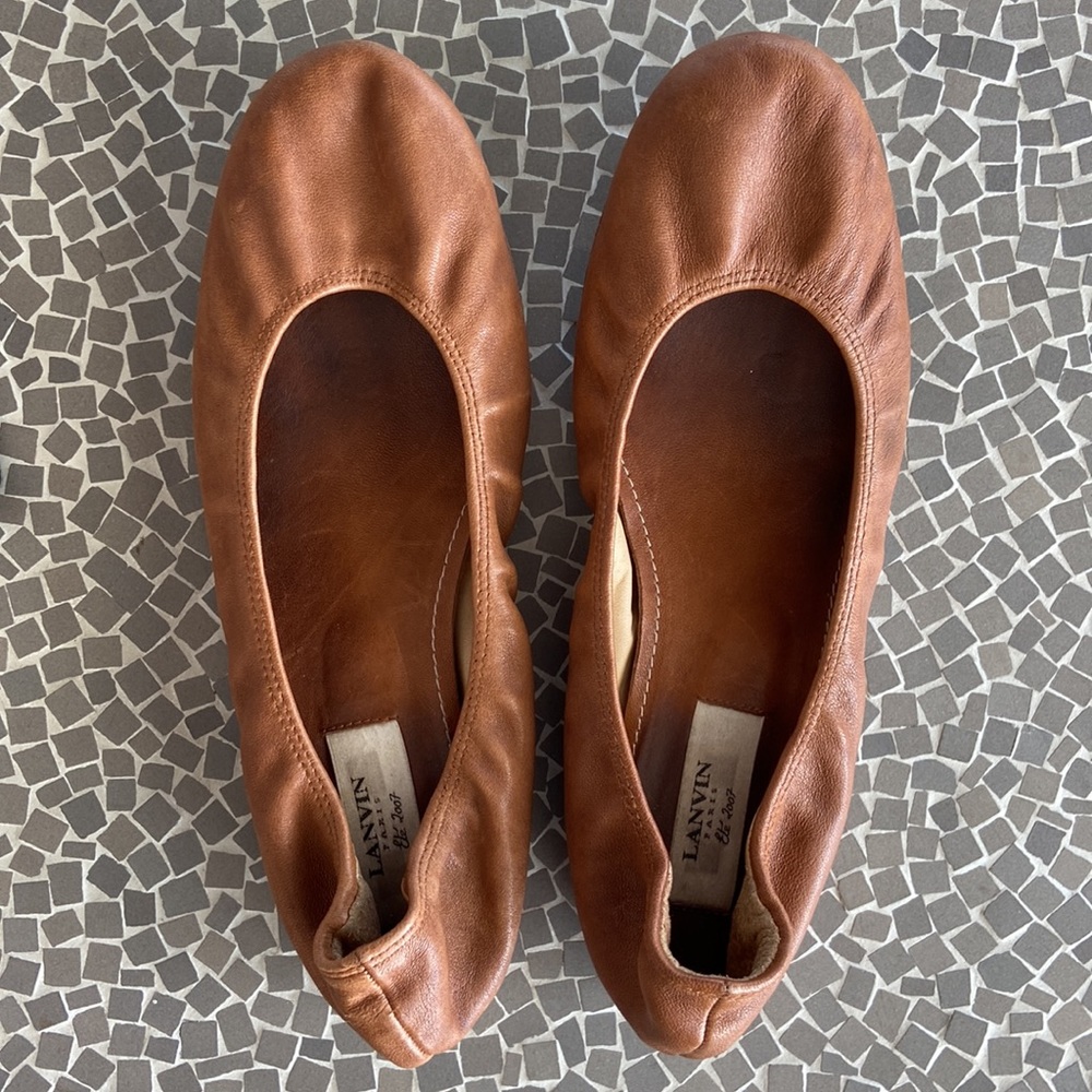 LANVIN Ballet Flats Size 40 EUC
